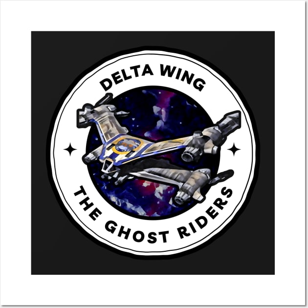 Delta Wing - The Ghost Riders - Starfury - Black - Sci-Fi - B5 Wall Art by Fenay-Designs